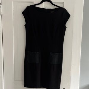 Laundry Black Mini Dress with Cap Sleeves